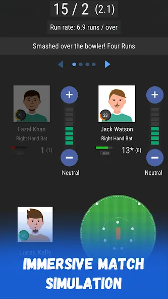 Скачать Wicket Cricket Manager (Мод: Много денег) на Андроид — скриншот 4