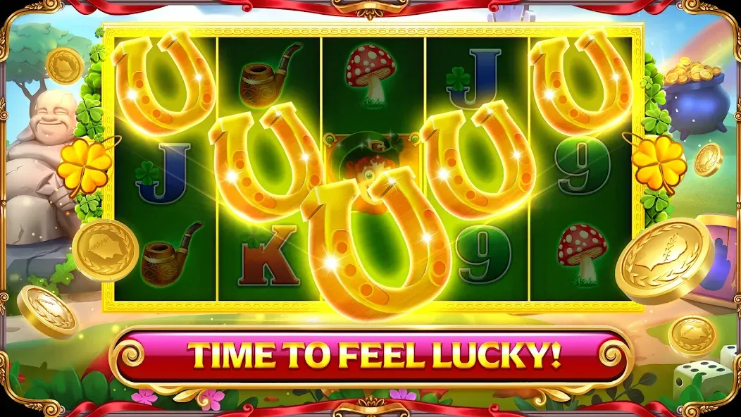 Скачать взломанную Caesars Slots: Casino Games — Много денег и монет — скриншот 1