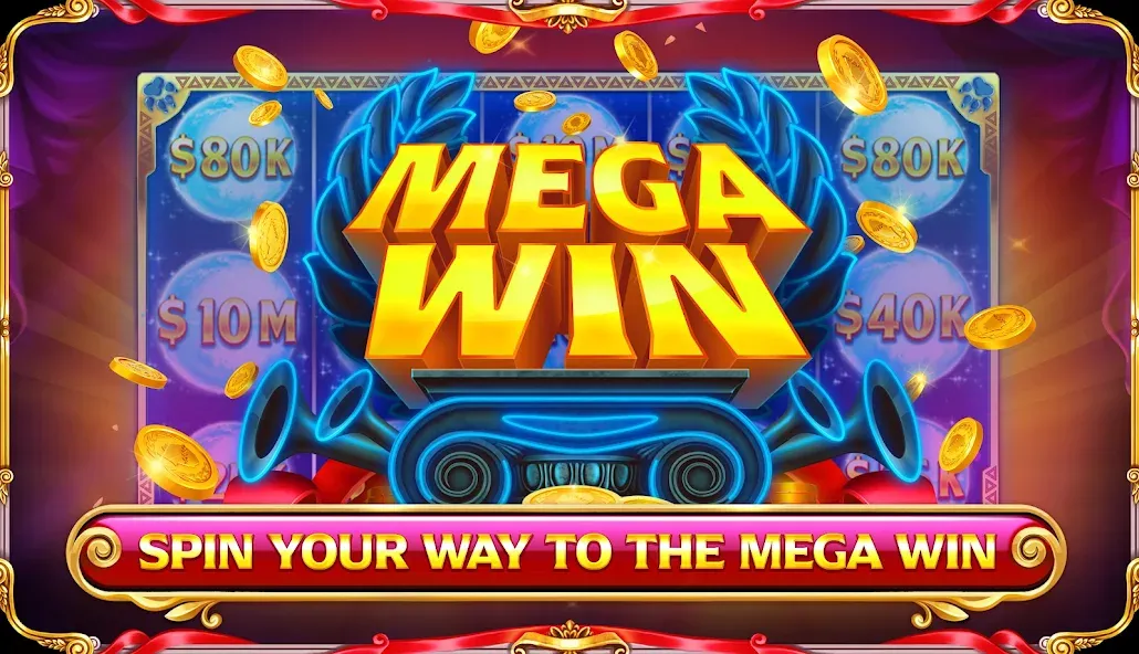 Скачать взломанную Caesars Slots: Casino Games — Много денег и монет — скриншот 4