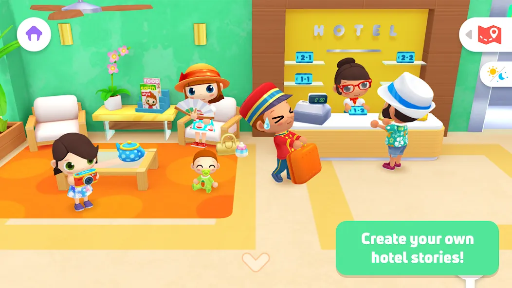 Vacation Hotel Stories MOD APK — Все открыто — скриншот 1