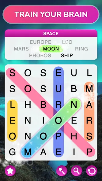 Word Search - Word Puzzle Game MOD — Много денег и без рекламы на Андроид — скриншот 2