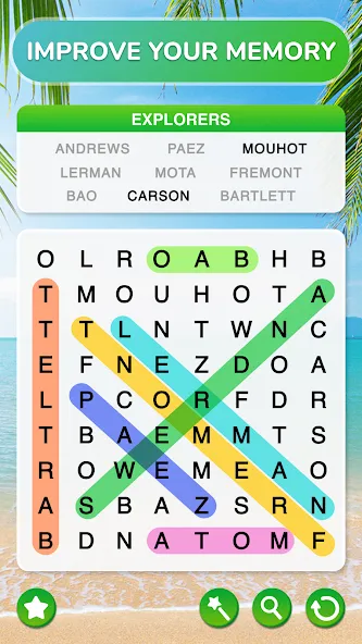 Word Search - Word Puzzle Game MOD — Много денег и без рекламы на Андроид — скриншот 5