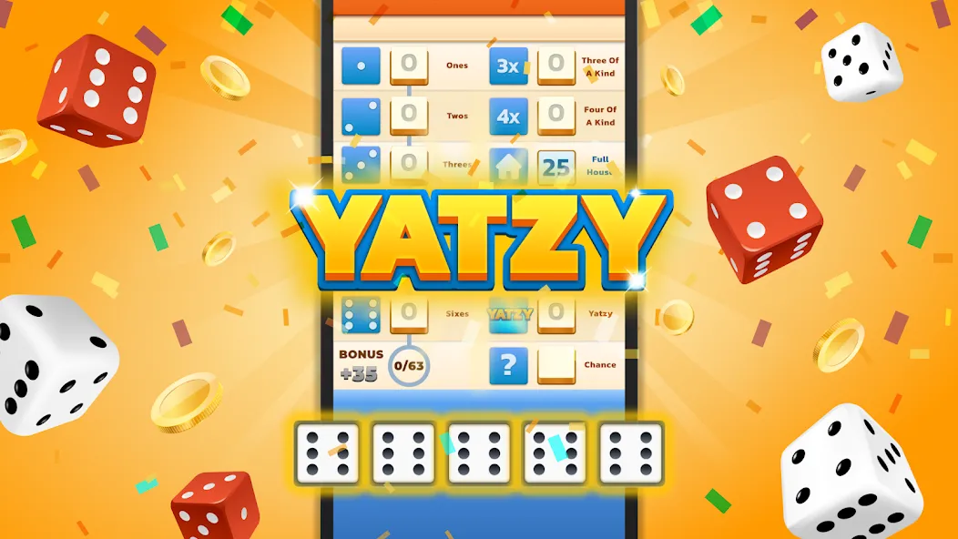 Скачать Yatzy - Fun Classic Dice Game — Много денег — скриншот 1