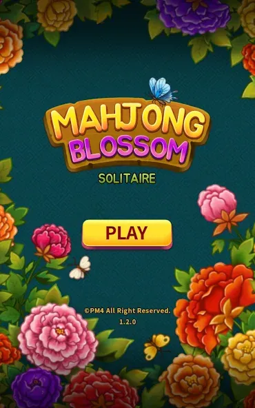 Mahjong Blossom Solitaire (Мод Много денег) — скриншот 1