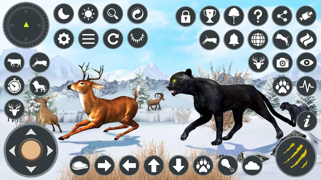 Скачать взлом Wild Black Panther Games на Андроид — Много денег — скриншот 1