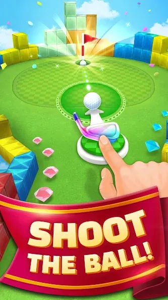 Скачать Mini Golf King на Android — Много денег и кристаллов — скриншот 1