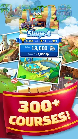 Скачать Mini Golf King на Android — Много денег и кристаллов — скриншот 4