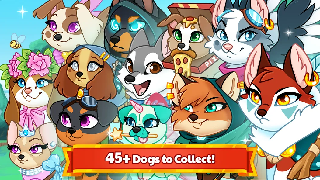 Скачать Dungeon Dogs - Idle RPG (Мод: Много денег и кристаллов) на Андроид — скриншот 3 Скачать Dungeon Dogs - Idle RPG (Мод: Много денег и кристаллов) на Андроид — скриншот 3