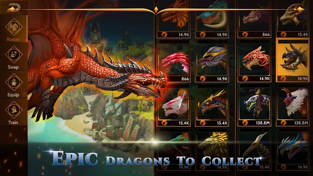 Скачать War Dragons на Андроид — Много денег и драконов — скриншот 4