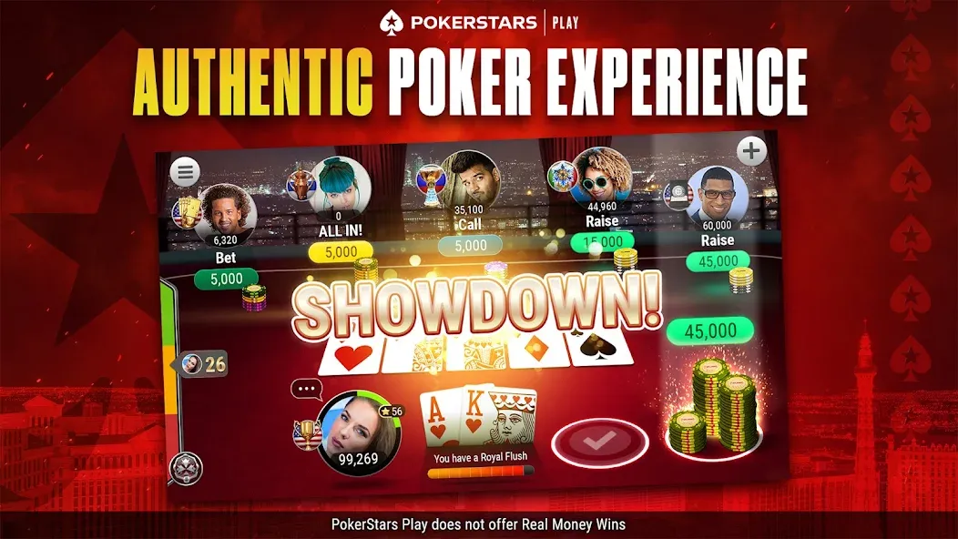 Скачать PokerStars Play: Texas Hold'em с модом — Много фишек — скриншот 1