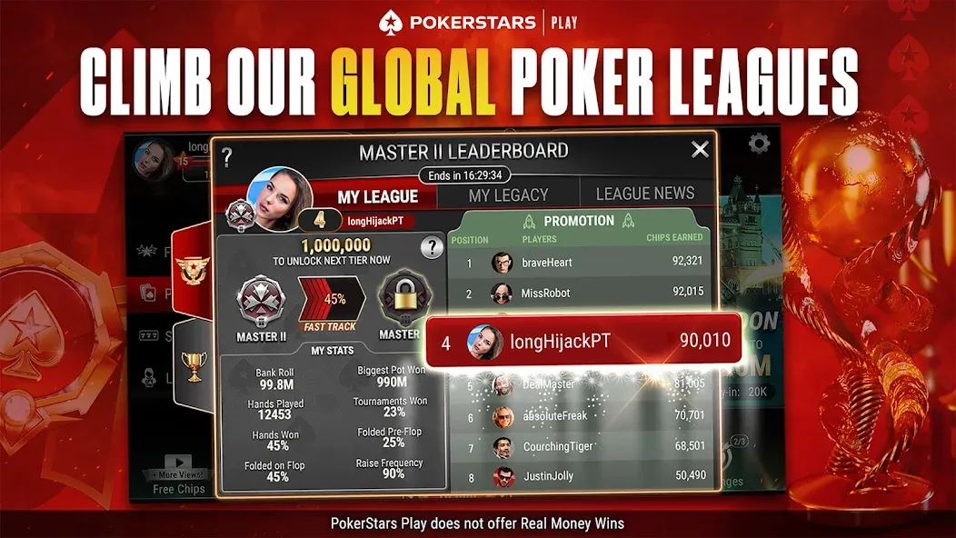 Скачать PokerStars Play: Texas Hold'em с модом — Много фишек — скриншот 2