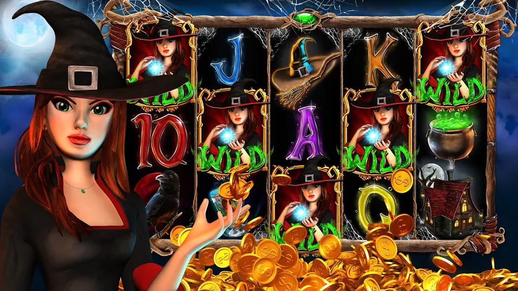 Скачать Pokie Magic Casino Slots с модом — Много монет и вращений — скриншот 3