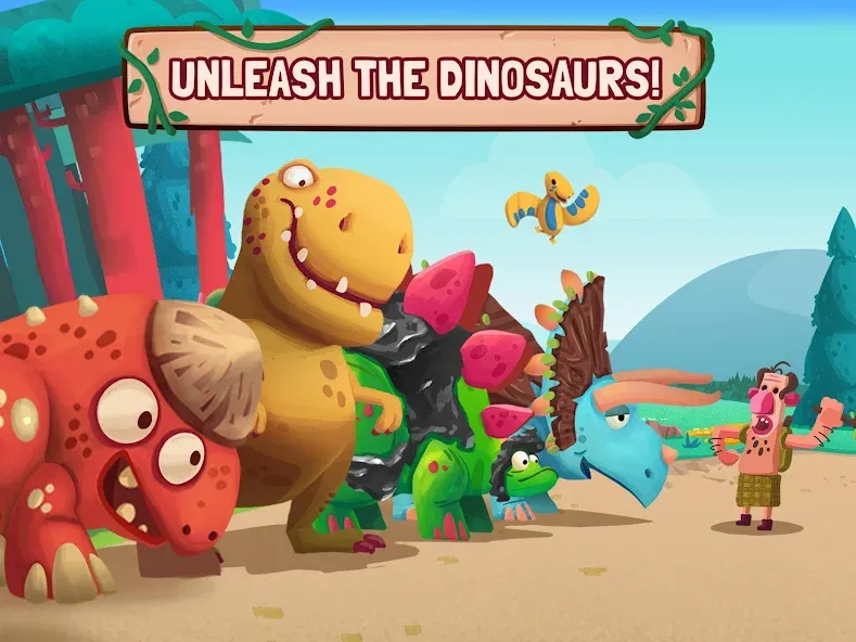 Скачать Dino Bash: Dinosaur Battle на телефон — Много денег и кристаллов — скриншот 2 Скачать Dino Bash: Dinosaur Battle на телефон — Много денег и кристаллов — скриншот 2