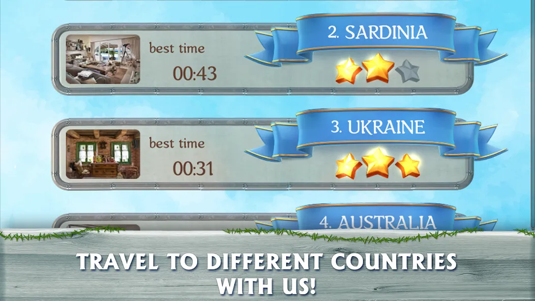 Скачать Around the world:Hidden Object — Модификация Много денег и подсказок — скриншот 2