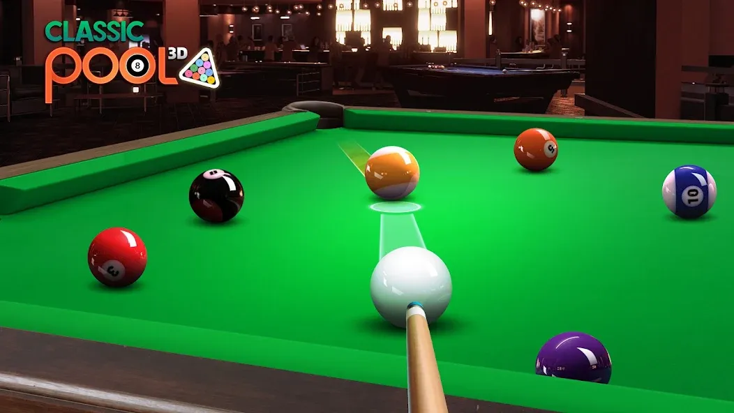 Classic Pool 3D: 8 Ball — Взломанная версия (Много денег) — скриншот 2 Classic Pool 3D: 8 Ball — Взломанная версия (Много денег) — скриншот 2