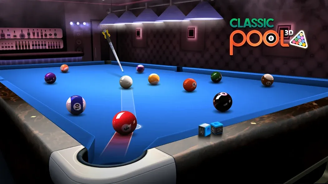 Classic Pool 3D: 8 Ball — Взломанная версия (Много денег) — скриншот 4 Classic Pool 3D: 8 Ball — Взломанная версия (Много денег) — скриншот 4