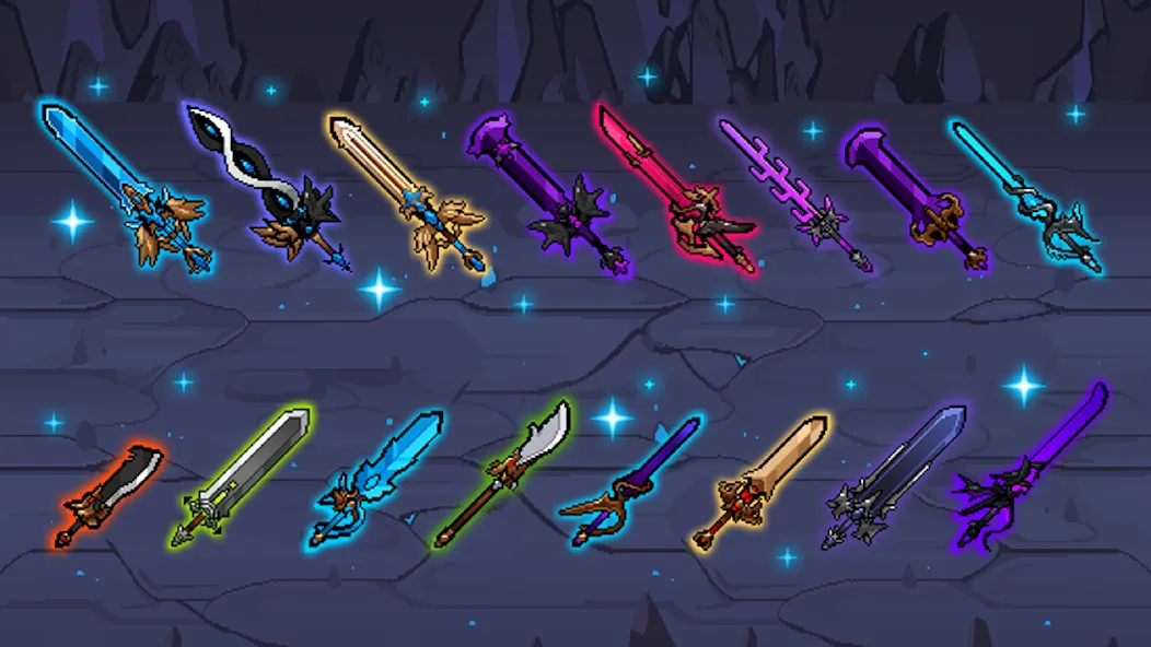 Hero Sword - Idle RPG Mod APK Много денег и бесконечные кристаллы — Скачать на Андроид — скриншот 3 Hero Sword - Idle RPG Mod APK Много денег и бесконечные кристаллы — Скачать на Андроид — скриншот 3