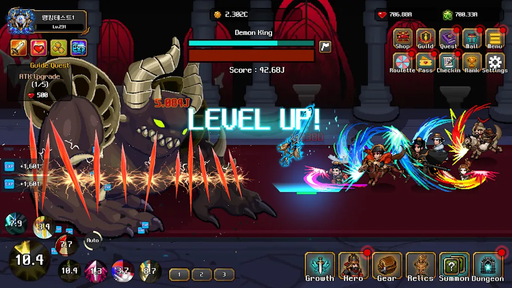 Hero Sword - Idle RPG Mod APK Много денег и бесконечные кристаллы — Скачать на Андроид — скриншот 5