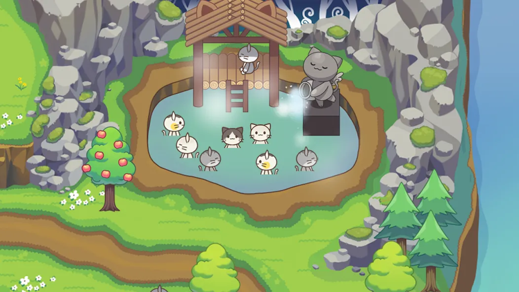 Скачать Cat Forest - Healing Camp на Android — Много денег и без рекламы — скриншот 4