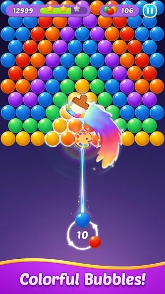 Скачать Bubble Shooter Gem Puzzle Pop на Андроид — Много денег и кристаллов — скриншот 3