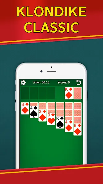 Скачать Classic Solitaire Klondike MOD APK — Все темы разблокированы — скриншот 1