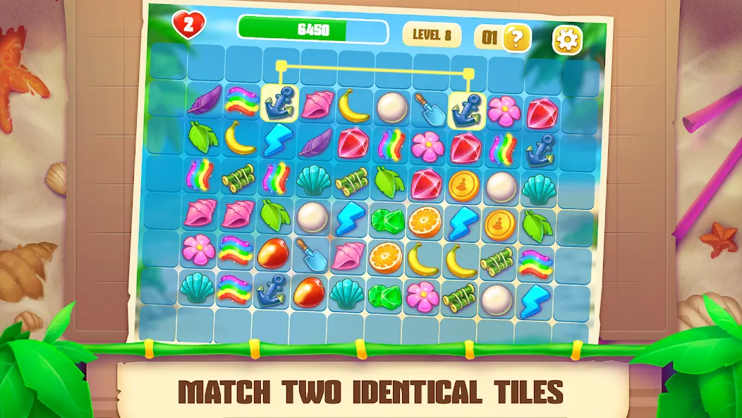 Onet Paradise: connect 2 tiles — Много денег и без рекламы — скриншот 2