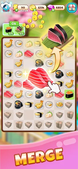 Скачать Merge Restaurant: Makeover с модом — Много денег и энергии — скриншот 5