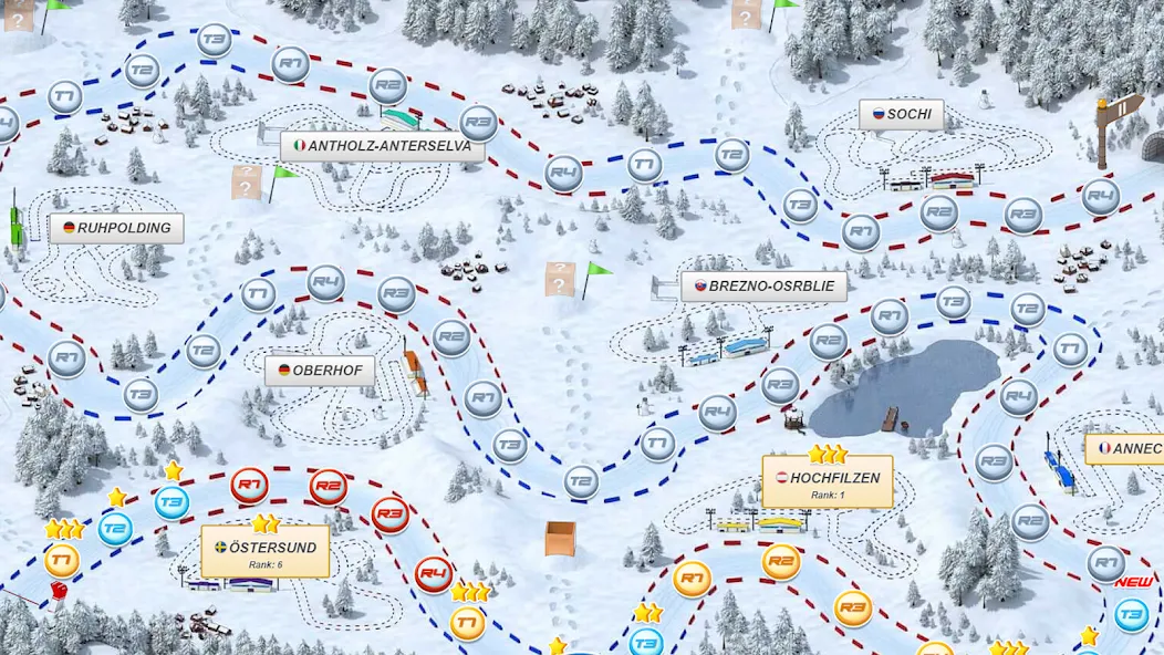 Скачать Biathlon Mania на Андроид — Много денег и бесконечная энергия — скриншот 4 Скачать Biathlon Mania на Андроид — Много денег и бесконечная энергия — скриншот 4