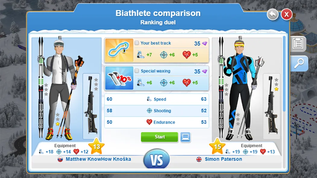 Скачать Biathlon Mania на Андроид — Много денег и бесконечная энергия — скриншот 5