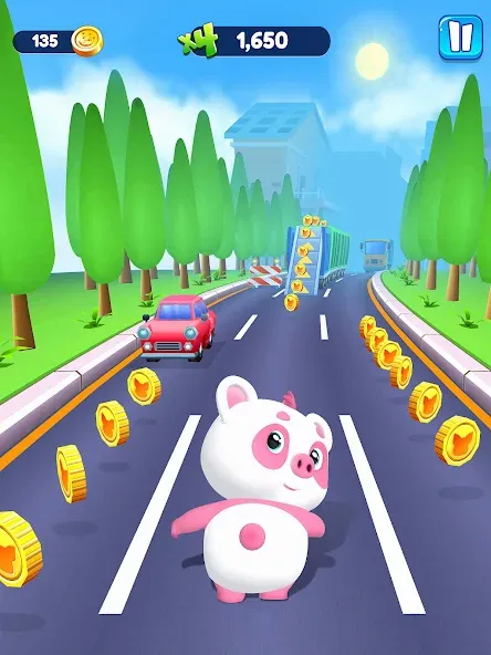 Скачать Piggy Panda Run: Fun Game на Андроид — Много денег и без рекламы — скриншот 5