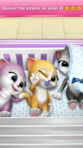 Pregnant Talking Cat Emma MOD — Много денег на Андроид — скриншот 2
