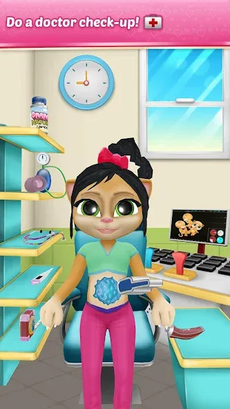 Pregnant Talking Cat Emma MOD — Много денег на Андроид — скриншот 3