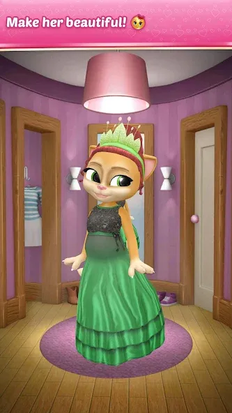 Pregnant Talking Cat Emma MOD — Много денег на Андроид — скриншот 4