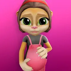Pregnant Talking Cat Emma MOD — Много денег на Андроид