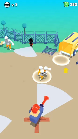 Prison Escape 3D - Jailbreak на Андроид — Мод Много денег — скриншот 2