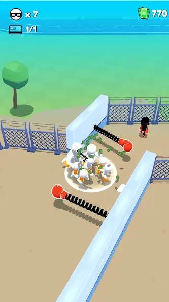 Prison Escape 3D - Jailbreak на Андроид — Мод Много денег — скриншот 4
