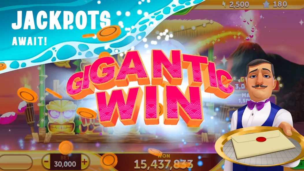 Скачать взлом Paradise Fortune Casino Slots на Андроид — Много денег и без рекламы — скриншот 2