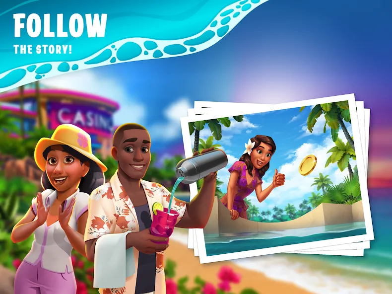 Скачать взлом Paradise Fortune Casino Slots на Андроид — Много денег и без рекламы — скриншот 5