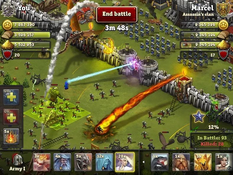 Скачать Throne Rush на Андроид — Много денег и бесплатные покупки — скриншот 1 Скачать Throne Rush на Андроид — Много денег и бесплатные покупки — скриншот 1
