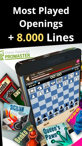 Скачать Chess Openings Promaster на Android — Все уровни разблокированы — скриншот 4