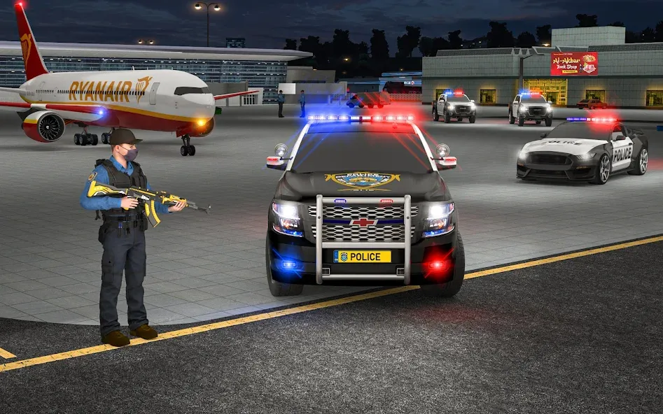 City Police Car Driving Games (Мод Много денег) — скриншот 4