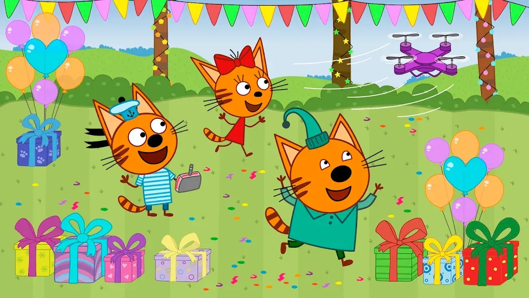 Взлом Kid-E-Cats: Kids birthday — Все открыто — скриншот 3