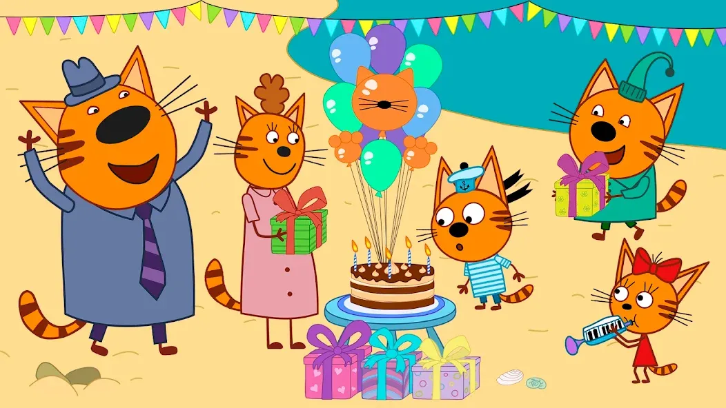 Взлом Kid-E-Cats: Kids birthday — Все открыто — скриншот 5