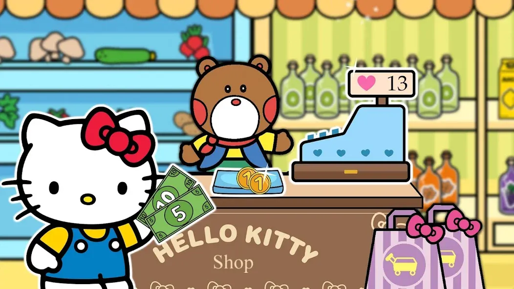 Скачать Hello Kitty: Kids Supermarket на телефон — Все открыто — скриншот 3