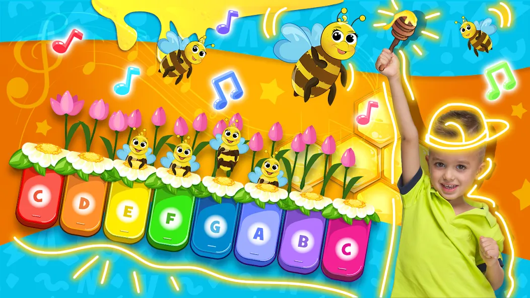 Скачать Vlad and Niki: Kids Piano (Мод: Все песни разблокированы) на Андроид — скриншот 1