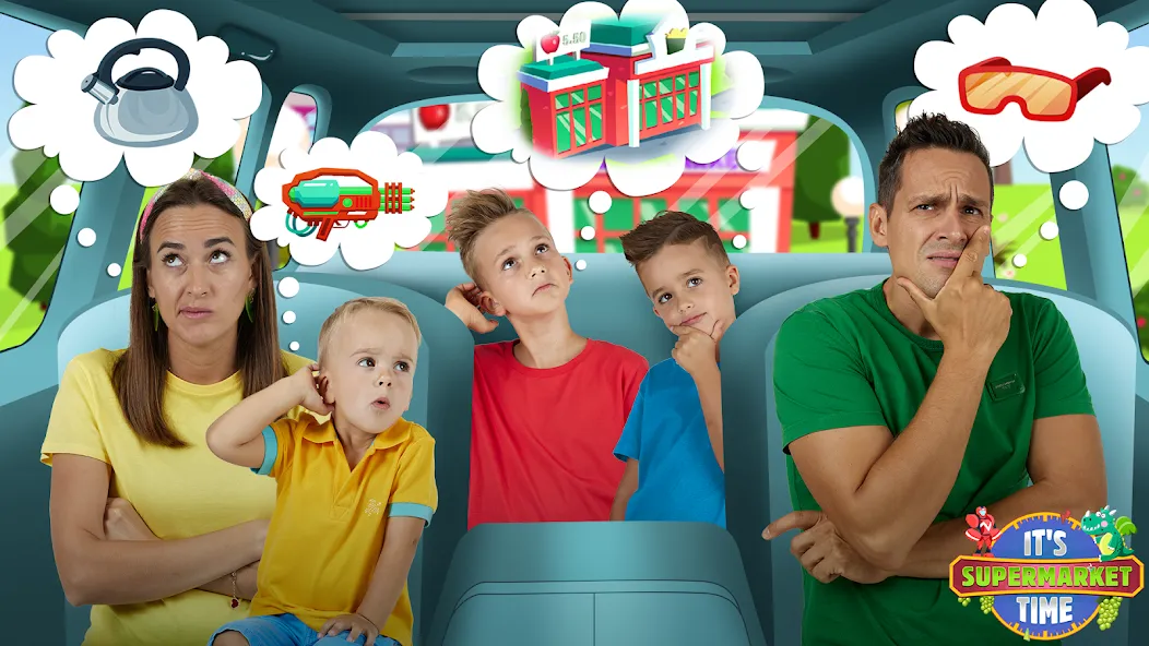 Vlad & Niki Supermarket game MOD APK — Все открыто — скриншот 2