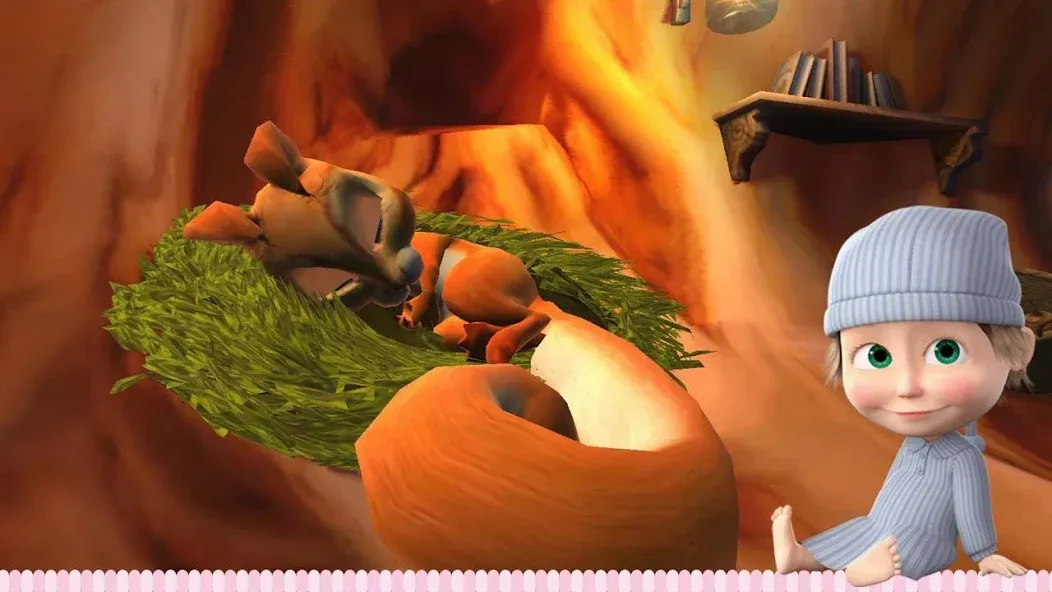 Скачать взломанную Masha and the Bear: Good Night — Все открыто — скриншот 2 Скачать взломанную Masha and the Bear: Good Night — Все открыто — скриншот 2