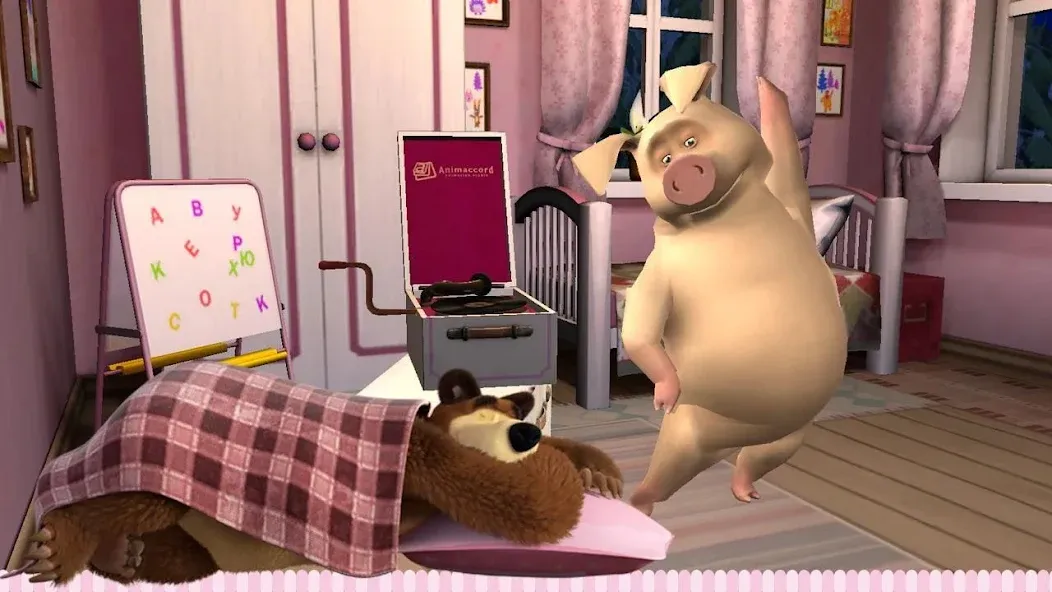 Скачать взломанную Masha and the Bear: Good Night — Все открыто — скриншот 4 Скачать взломанную Masha and the Bear: Good Night — Все открыто — скриншот 4