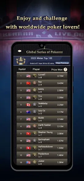 Pokerrrr 2: Texas Holdem Poker Mod APK Много золота и фишек — Скачать на Андроид — скриншот 5