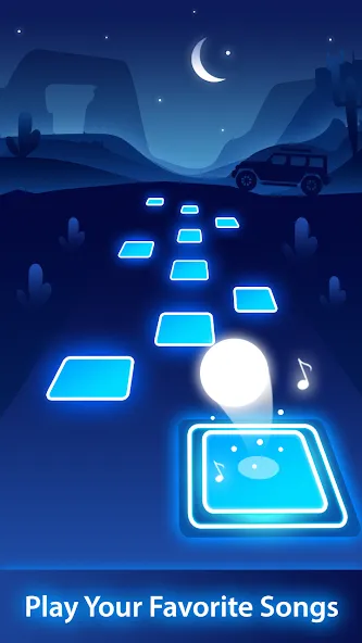 Magic Ball Tiles Hop Music Run MOD — Много денег на Андроид — скриншот 2